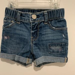Gap denim shorts with detailing. Size 2.